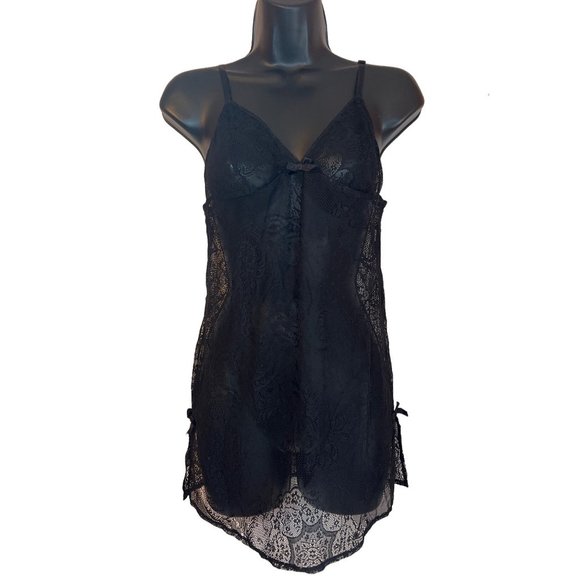 Victoria Secret Other - Victoria Secret M Black Lace Babydoll